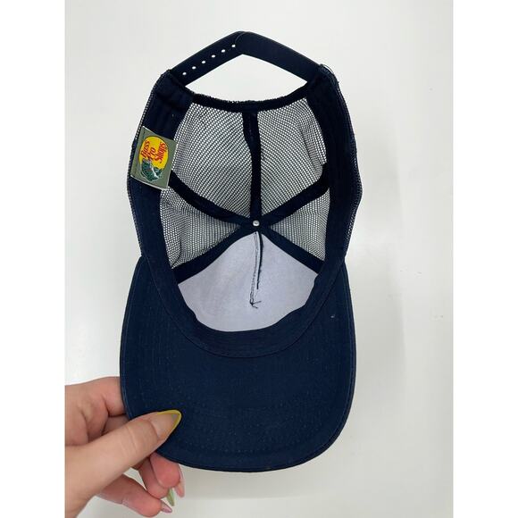 Bass Pro Shops Snapback Hat Navy Blue Logo Adjustable Cap - Picture 3 of 8